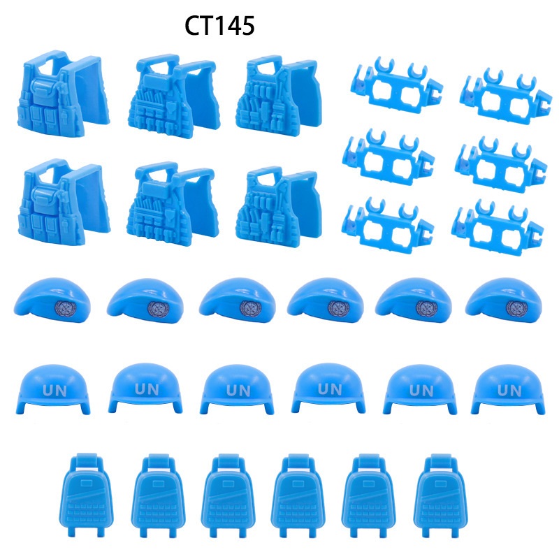 UN peacekeeping Forc Beret Bul - Lego Minifigure Holder review and price