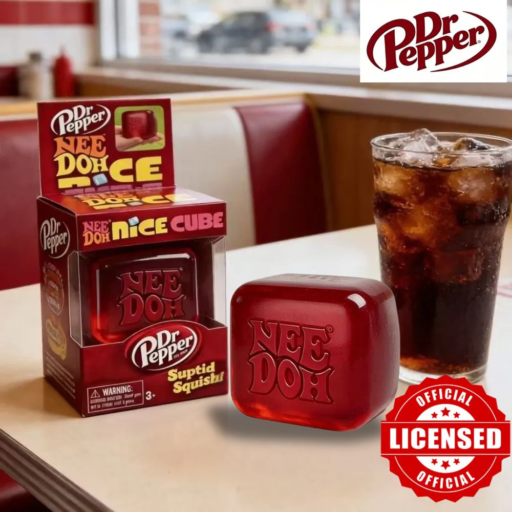 Dr Pepper X NeeDoh Nice Cube S - Fidget Cube Original review and price